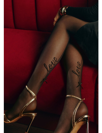 Collant voile à ligne « Love »