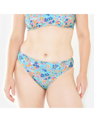 Bas de maillot culotte surf fleuri Femme - Nina multicolore