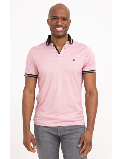 Polo manches courtes BRIQUE