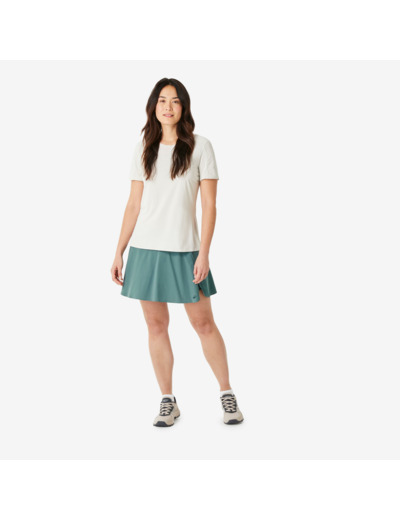 Jupe short de randonnée femme, MH500 vert