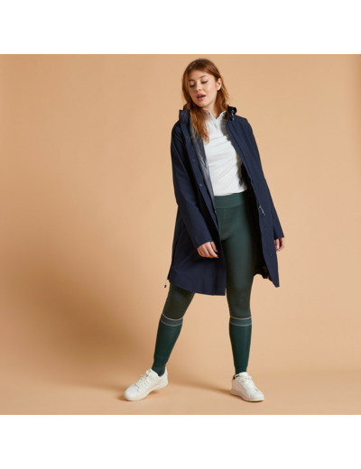 Legging équitation chaud femme basanes silicone vert