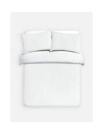 Housse de couette king size à texture gaufrée