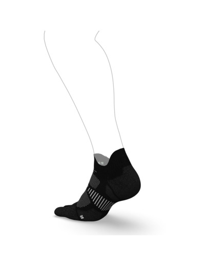 Chaussettes de running KIPRUN run900 5 orteils fines invisibles noires