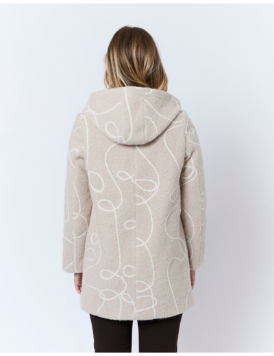 Manteau imprimé BEIGE Femme