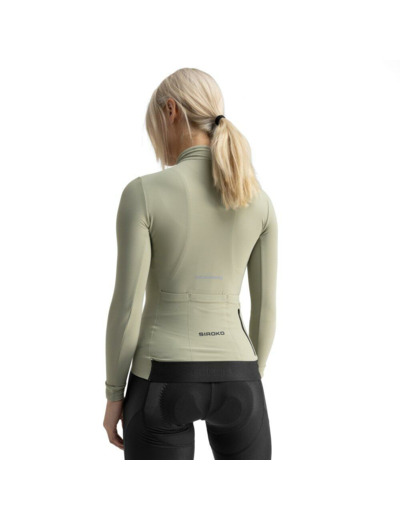 Maillot vélo thermique manches longues femme