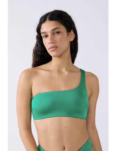 Brassière asymétrique haut de maillot de bain,Brassière asymétrique haut de maillot de bain;${refinementColor}