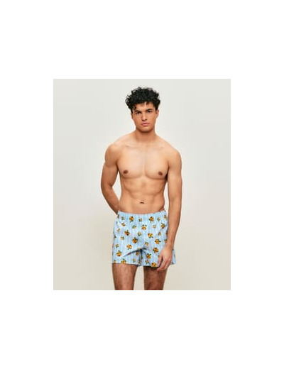 Caleçon en coton à rayures motifs mandarines