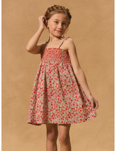 Robe courte fleurie