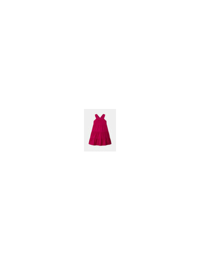 Robe fuchsia en broderie anglaise pour filles