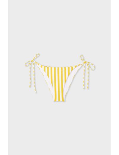Culotte bikini bas de maillot rayée