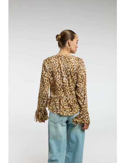 Blouse avec volants