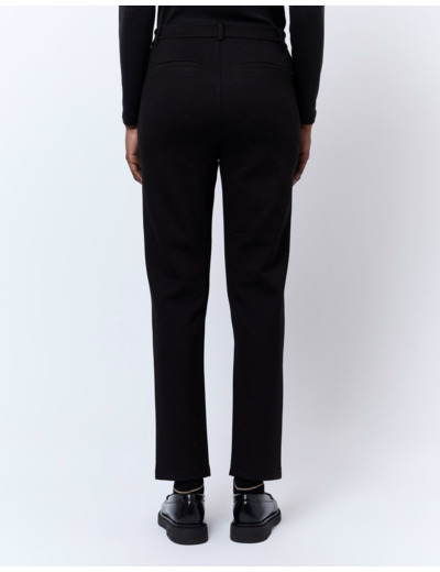 Pantalon 7/8 cigarette uni NOIR Femme