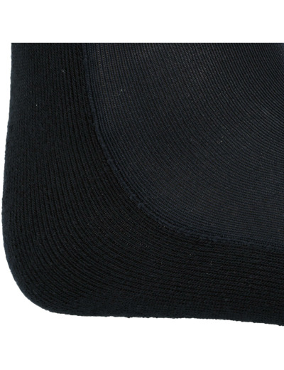 Chaussettes équitation adulte 100 noir rayures blanches et grises