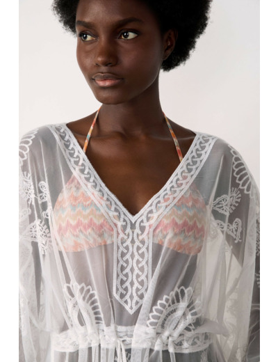 Tunique courte avec broderies