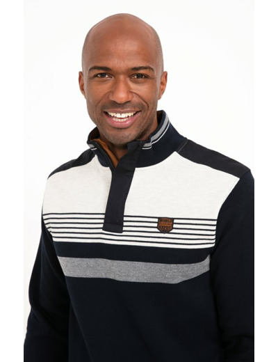 Polo Col Montant Manches Longues Blanco