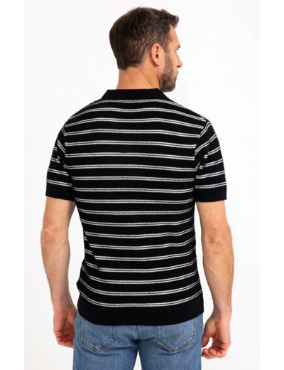 Pull col polo manches courtes Estival