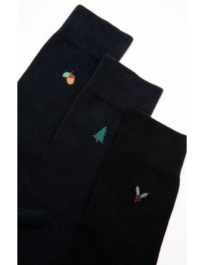 Lot De 3 Paires Chaussettes Hiver Brod