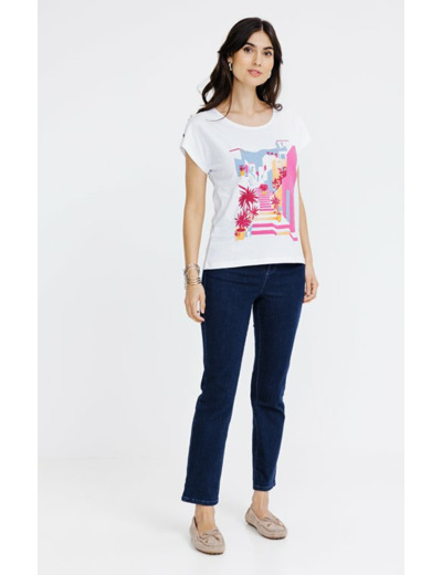 Tee-shirt imprimé manches courtes