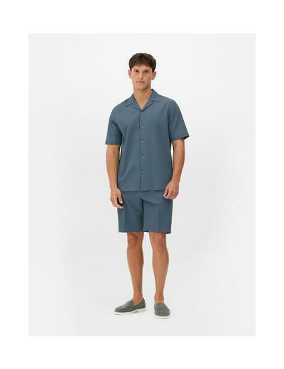 Chemise froisée à manches courtes Kem