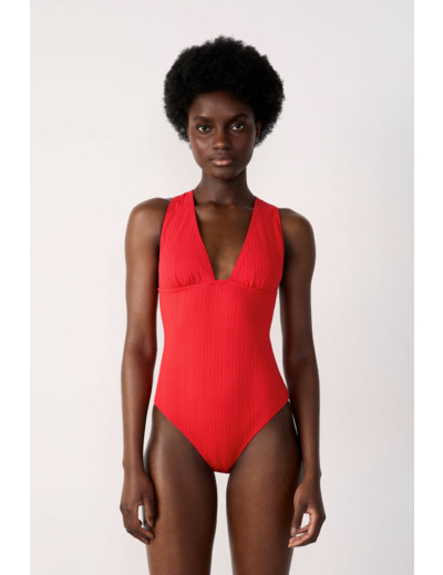 Maillot de bain 1 pièce texturé