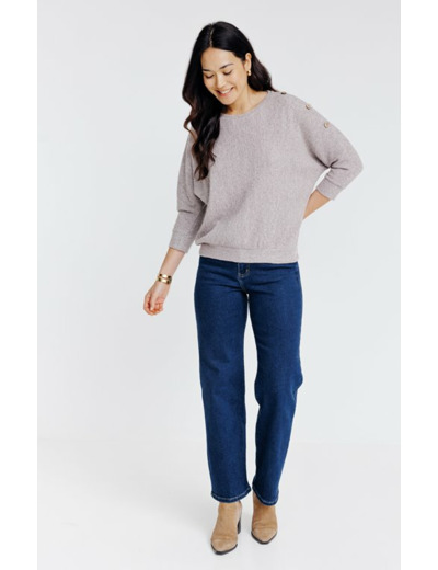 Tee-shirt uni manches 3/4