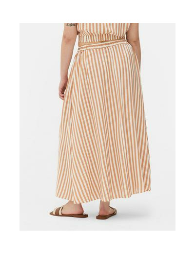 Jupe mi-longue à rayures verticales