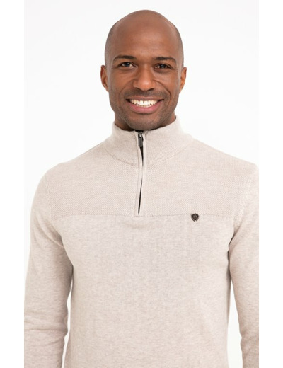 Pull Col Montant Zippé