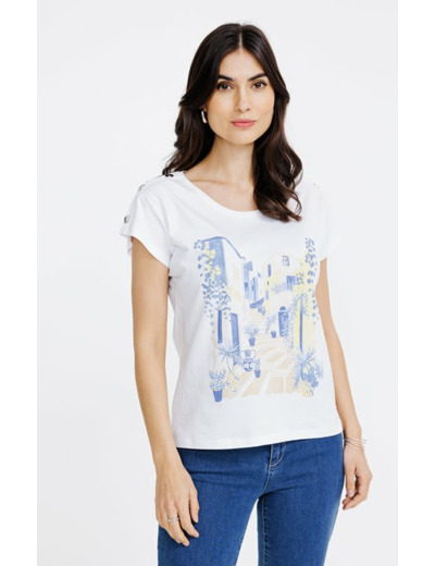 Tee-shirt imprimé manches courtes