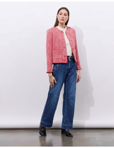 Veste en tweed ROUGE Femme