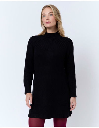 Robe courte unie NOIR