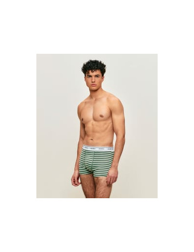 Boxer en coton à rayures