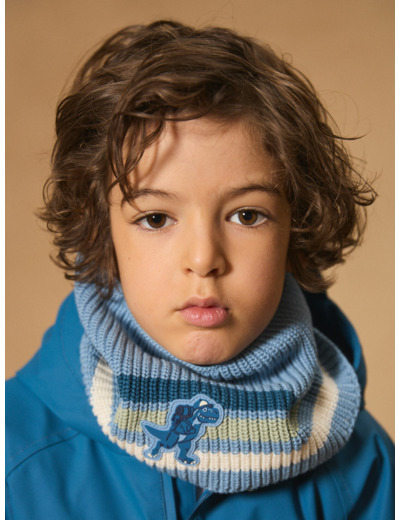 Snood rayé en maille