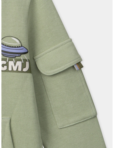 Sweat-shirt zippé Ovni