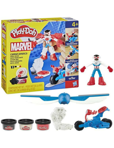 CAPTAIN AMERICA MOTO TRANCHANTE PLAY-DOH MARVEL