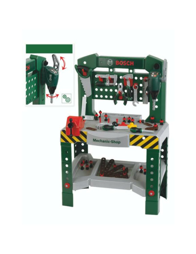 ETABLI ATELIER BOSCH 77 ACCESSOIRES ET PERCEUSE À COLONNE