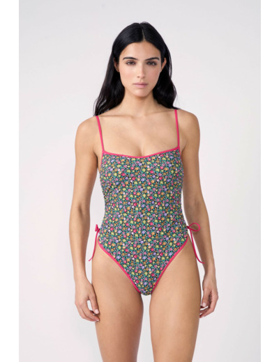 Maillot de bain 1 pièce fleuri