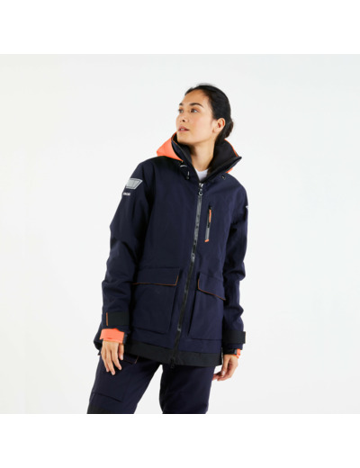Veste de quart sailing 500 femme bleu marine