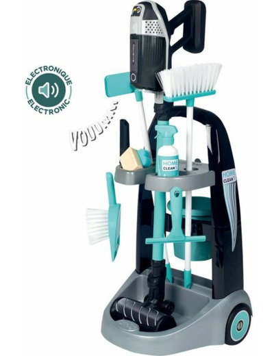 CHARIOT MÉNAGE AVEC ASPIRATEUR ROWENTA - SMOBY