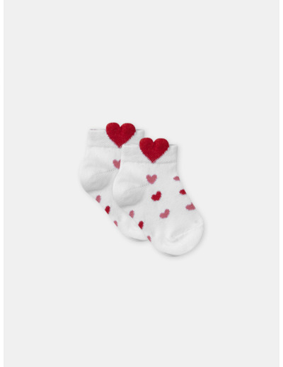 Chaussettes jacquard coeur