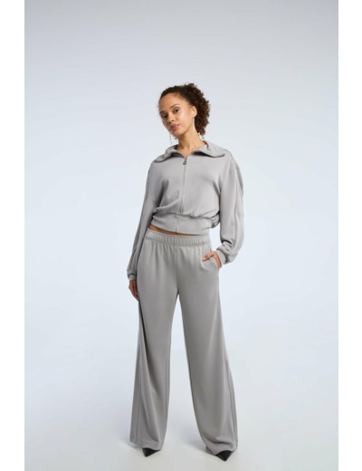 Veste sweat avec détail d'épaule