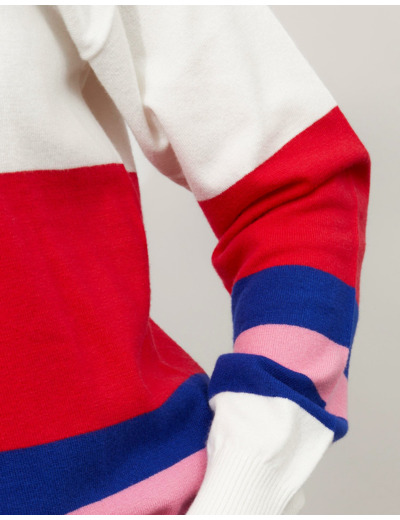 Pull marinière rayé MULTICOLORE Femme