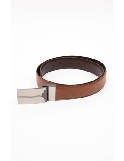 Ceinture cuir homme avec plaque