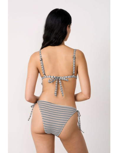 Bandeau haut de maillot à rayures