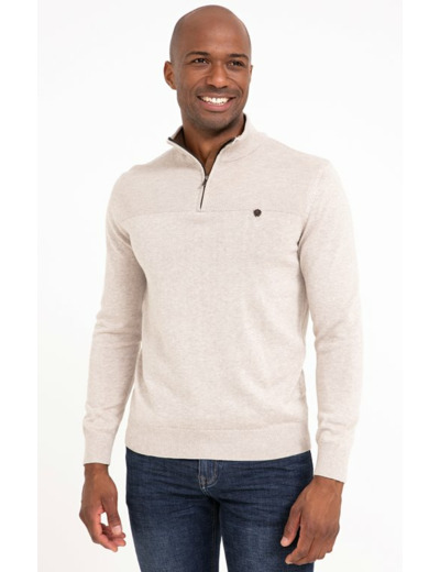 Pull Col Montant Zippé