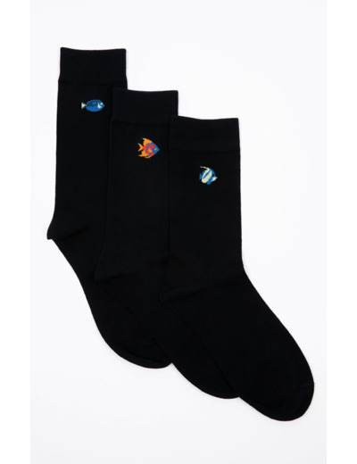 Lot 3 paires chaussettes homme