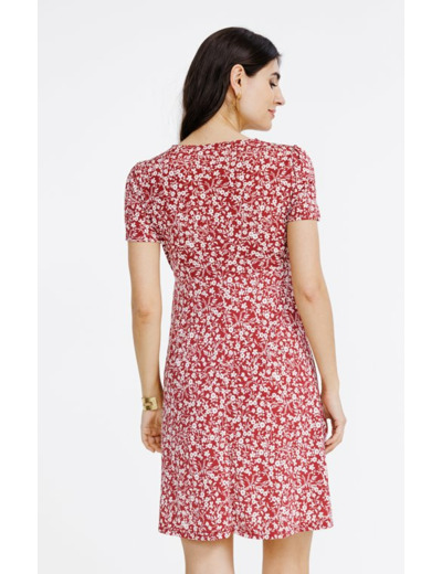 Robe en maille imprimée