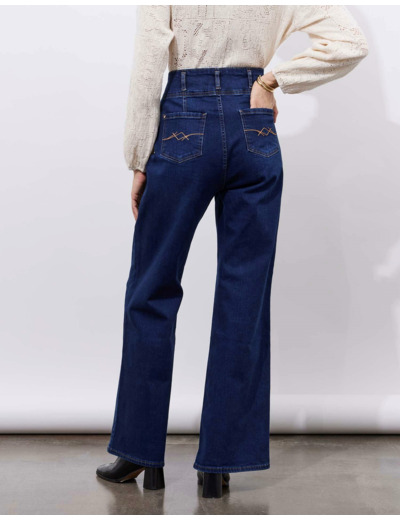 Jean long Wide MARINE Femme