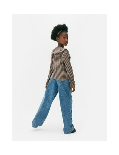 7–15 ans | Chemisier à carreaux vichy et zigzag