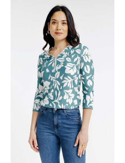 Tee-shirt imprimé manches 3/4