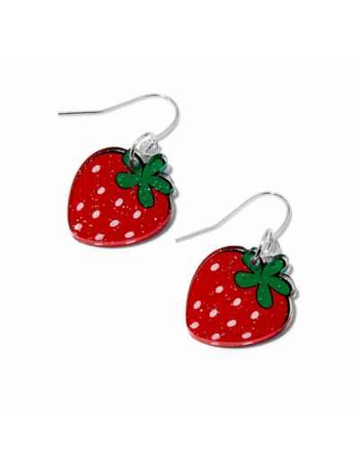 Pendantes 1,5 cm fraise acrylique